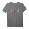 Albanien Herzschlag Albanische Flagge Stolzer Albaner T-Shirt – Perfekt für Albanien-Liebhaber, Reisende und die albanische Diaspora
