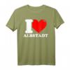 I love Albstadt - Lustiges Stadt T-Shirt für Stadtliebhaber, Fans & als Geschenk