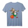 Dabbing Dog Algerien Basketball Fans T-Shirt mit Flagge – Lustiges Hundebasketball-Outfit für Algerien-Team-Fans, Trainer & Kinder