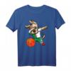 Dabbing Dog Algerien Basketball Fans T-Shirt mit Flagge – Lustiges Hundebasketball-Outfit für Algerien-Team-Fans, Trainer & Kinder