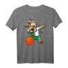 Dabbing Dog Algerien Basketball Fans T-Shirt mit Flagge – Lustiges Hundebasketball-Outfit für Algerien-Team-Fans, Trainer & Kinder