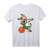 Dabbing Dog Algerien Basketball Fans T-Shirt mit Flagge – Lustiges Hundebasketball-Outfit für Algerien-Team-Fans, Trainer & Kinder