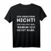 Ich diskutiere nicht erkläre nur warum recht habe T-Shirt – Lustiges Männer-Shirt mit Ironie, klassisch geschnitten