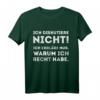 Ich diskutiere nicht erkläre nur warum recht habe T-Shirt – Lustiges Männer-Shirt mit Ironie, klassisch geschnitten