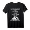 Herren Alter Mann beim Wandern T-Shirt - Lustiges Motiv für Wanderer, Berge & Wald, perfektes Geschenk für Naturfreunde