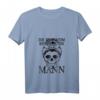 Damen Böser Alter Mann T-Shirt mit V-Ausschnitt – Lustiges Partnerlook Geschenk für Frauen zum Geburtstag, Weihnachten & Jahrestag