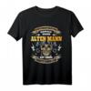 Herren Unterschätze niemals Alten Mann auf Motorrad T-Shirt – Perfekt für Motorradtreffen, Vatertag & Ruhestand mit Totenkopf Style