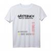 Lustiges 25. Geburtstag Gästebuch T-Shirt – Coole Partyidee für das Geburtstagskind mit Unterschriften-Design