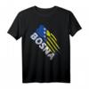 Bosnien Flagge - Krallen Used Look T-Shirt für Bosnier, Fans & Freunde – Perfektes Geschenk zum Vatertag & Geburtstag