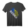 Bosnien Flagge - Krallen Used Look T-Shirt für Bosnier, Fans & Freunde – Perfektes Geschenk zum Vatertag & Geburtstag