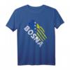 Bosnien Flagge - Krallen Used Look T-Shirt für Bosnier, Fans & Freunde – Perfektes Geschenk zum Vatertag & Geburtstag