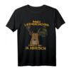 Lustiges Lederhosen-T-Shirt mit Hirschmotiv für Oktoberfest & Volksfeste – Perfekt für Männer & Jungen