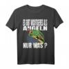 Lustiges Spruch T-Shirt 'Es Gibt Wichtigeres Als Angeln Nur Was' – Perfektes Geschenk für Angler, Väter & Hobbyfischer zum Vatertag, Weihnachten & Geburtstag