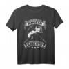 Geboren zum Angeln gezwungen zum Arbeiten - Lustiges Angler T-Shirt für Hobby- und Profiangler, perfekt für Angelausflüge und Fischer