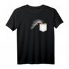 Angler T-Shirt für Fischer - Geschenkidee für Männer, HapKoala, mit Brusttasche & Hecht Design
