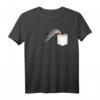 Angler T-Shirt für Fischer - Geschenkidee für Männer, HapKoala, mit Brusttasche & Hecht Design
