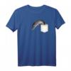 Angler T-Shirt für Fischer - Geschenkidee für Männer, HapKoala, mit Brusttasche & Hecht Design