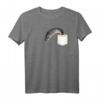 Angler T-Shirt für Fischer - Geschenkidee für Männer, HapKoala, mit Brusttasche & Hecht Design