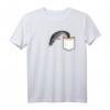 Angler T-Shirt für Fischer - Geschenkidee für Männer, HapKoala, mit Brusttasche & Hecht Design