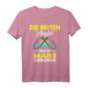 Angler Geburtstag T-Shirt im März - Witziges Geschenk für Angler, Väter & Freunde zum Geburtstag