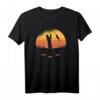 Angler Fischer Angeln Sonnenuntergang Retro Vintage T-Shirt – Klassisch geschnitten, perfekt für Angler und Fischliebhaber