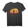 Angler Fischer Angeln Sonnenuntergang Retro Vintage T-Shirt – Klassisch geschnitten, perfekt für Angler und Fischliebhaber