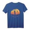 Angler Fischer Angeln Sonnenuntergang Retro Vintage T-Shirt – Klassisch geschnitten, perfekt für Angler und Fischliebhaber