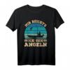 Mir Reicht's Ich Geh Angeln – Lustiges Angler T-Shirt mit Retrostreifen für Fischer, Damen, Herren & Kinder