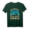 Mir Reicht's Ich Geh Angeln – Lustiges Angler T-Shirt mit Retrostreifen für Fischer, Damen, Herren & Kinder