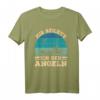 Mir Reicht's Ich Geh Angeln – Lustiges Angler T-Shirt mit Retrostreifen für Fischer, Damen, Herren & Kinder