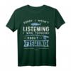 Sorry I Wasn't Listening I Was Thinking About Fishing T-Shirt – Lustiges Fischerei Geschenk für Angler und Fischer