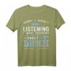 Sorry I Wasn't Listening I Was Thinking About Fishing T-Shirt – Lustiges Fischerei Geschenk für Angler und Fischer