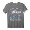 Sorry I Wasn't Listening I Was Thinking About Fishing T-Shirt – Lustiges Fischerei Geschenk für Angler und Fischer
