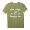 Geboren Zum Angeln Gezwungen Zur Arbeit Angler T-Shirt – Lustiges Geschenk für Fischer, Hobbyangler & Angelliebhaber zu Geburtstag, Weihnachten & Vatertag