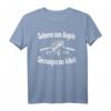 Geboren Zum Angeln Gezwungen Zur Arbeit Angler T-Shirt – Lustiges Geschenk für Fischer, Hobbyangler & Angelliebhaber zu Geburtstag, Weihnachten & Vatertag
