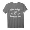 Geboren Zum Angeln Gezwungen Zur Arbeit Angler T-Shirt – Lustiges Geschenk für Fischer, Hobbyangler & Angelliebhaber zu Geburtstag, Weihnachten & Vatertag