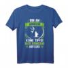 Bin am Angeln keine Tipps Bier bringen Abflug T-Shirt – Lustiges Fischer Spruch Geschenk für Angler zu Weihnachten & Geburtstag