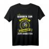 Geboren zum Angeln gezwungen zum Arbeiten - Angler T-Shirt als Geschenkidee für Fischer und Angler, perfekt für Geburtstag & Weihnachten