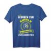 Geboren zum Angeln gezwungen zum Arbeiten - Angler T-Shirt als Geschenkidee für Fischer und Angler, perfekt für Geburtstag & Weihnachten