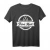 Petri Heil T-Shirt für Fischer und Angler – Glücksbringer für Erfolg beim Angeln, klassisch geschnitten mit Fischerhaken-Design