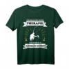 Ich brauche keine Therapie, ich muss nur Angeln gehen - Lustiges Hobby T-Shirt für Fischer & Angler, perfektes Geschenk für Angelbegeisterte