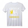 Angeln & Bier Darum Bin Ich Hier Angler Geschenk T-Shirt - Lustiges Angler & Bier Liebhaber Shirt für Vatertag, Geburtstag & Weihnachten