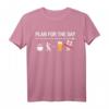 Lustiges Angler T-Shirt für Erwachsene - Plan For The Day Coffee Fish Beer Humor Shirt für Männer und Frauen, ideales Fischergeschenk für Freund und Ehemann