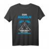 Geboren Zum Angeln Gezwungen Zum Arbeiten Männer Angler T-Shirt - Lustiges Geschenk für Hobby Fischer & Sportangler
