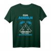 Geboren Zum Angeln Gezwungen Zum Arbeiten Männer Angler T-Shirt - Lustiges Geschenk für Hobby Fischer & Sportangler