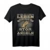 Herren Ob Es Ein Leben Nach Dem Tod Gibt Stör Mich Beim Angeln T-Shirt – Lustiges Angleroutfit für Papa & Freunde bei Angelausflügen