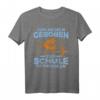 Zum Angeln geboren zur Schule gezwungen T-Shirt - Lustiges Angler Spruch für Schüler, Geburtstag & Weihnachten Geschenkidee