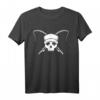 Angeln Totenkopf T-Shirt – Für Fischer und Angler, Wasserliebhaber, Hobbyfischer im See oder Meer