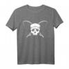 Angeln Totenkopf T-Shirt – Für Fischer und Angler, Wasserliebhaber, Hobbyfischer im See oder Meer