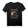 Zum Angeln geboren zur Schule gezwungen Zander T-Shirt – Lustiges Fisch Motiv für echte Angler, klassisch geschnitten
